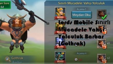 Photo of Lords Mobile Sınırlı Mücadele Vahşi Yolculuk Barbar (Gothrak)