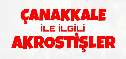 çanakkale akrostiş