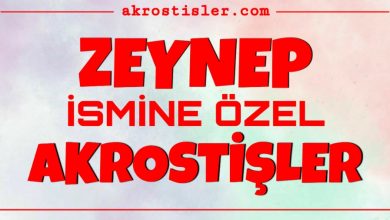 Photo of Zeynep ismine akrostiş şiirleri