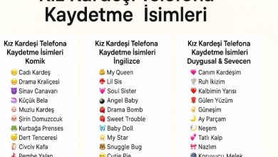 Photo of Kız kardeşi telefona kaydetme isimleri