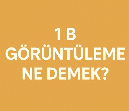 1 b görüntüleme
