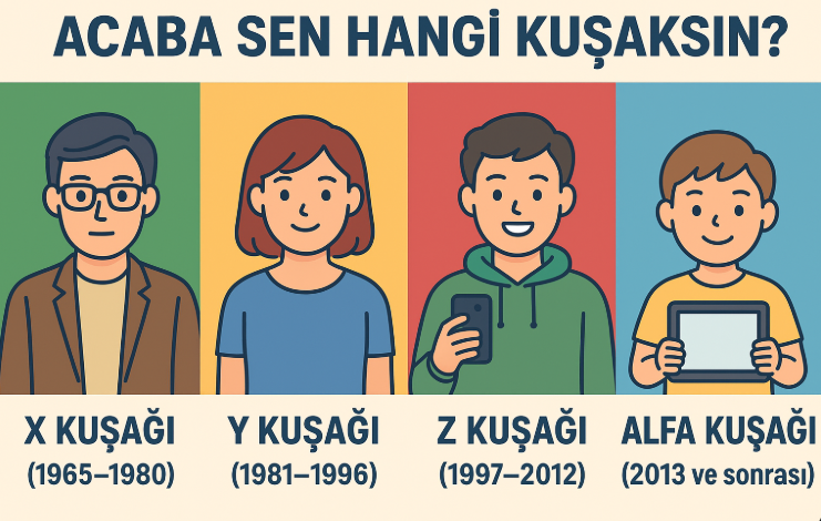 Acaba Sen Hangi Kuşaksın? X, Y, Z ve Alfa Kuşağını Çözen En Eğlenceli Rehber