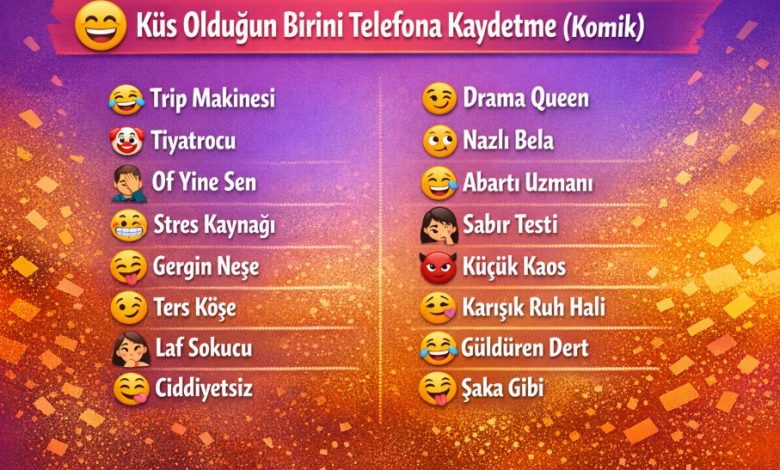 küs olduğun birini telefona kaydetme